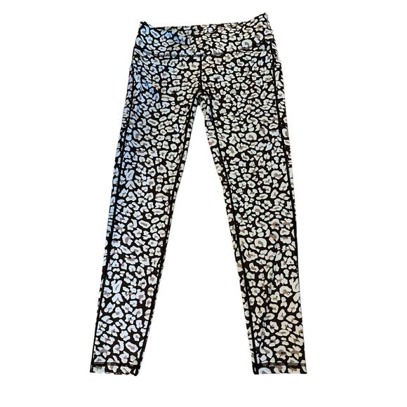 EUC Feed Me Fight Me Leopard Print Leggings | Size L Athleisure Activewear - Picture 1 of 11